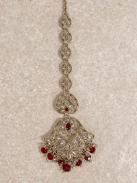 Bridal Necklace Set - Maroon