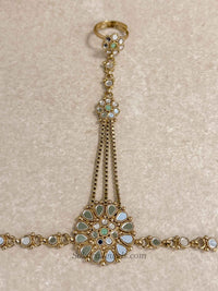 Mirror and Mint Hand Chain