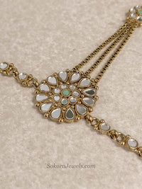 Mirror and Mint Hand Chain