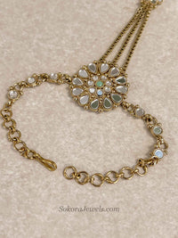 Mirror and Mint Hand Chain