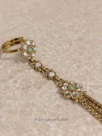 Mirror and Mint Hand Chain
