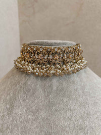 Tehmeena Choker - Clear and Gold