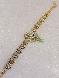Kundan Headband - Mint
