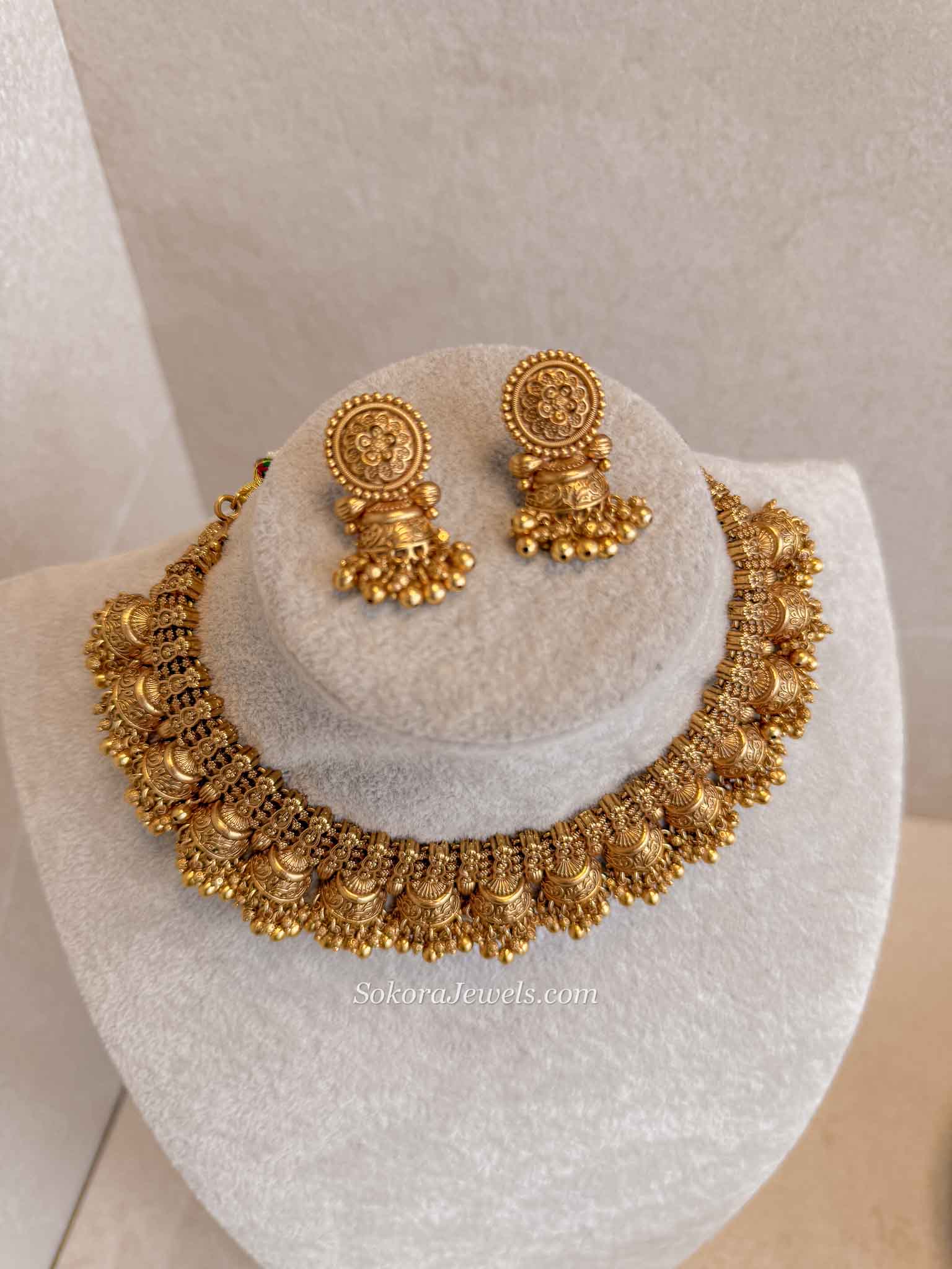 Jhumka Detail Necklace set