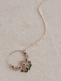 Bridal Golden Zircon Nath (Non-Pierced)