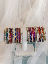 Bridal Multicolour Bangles Set - 2.8