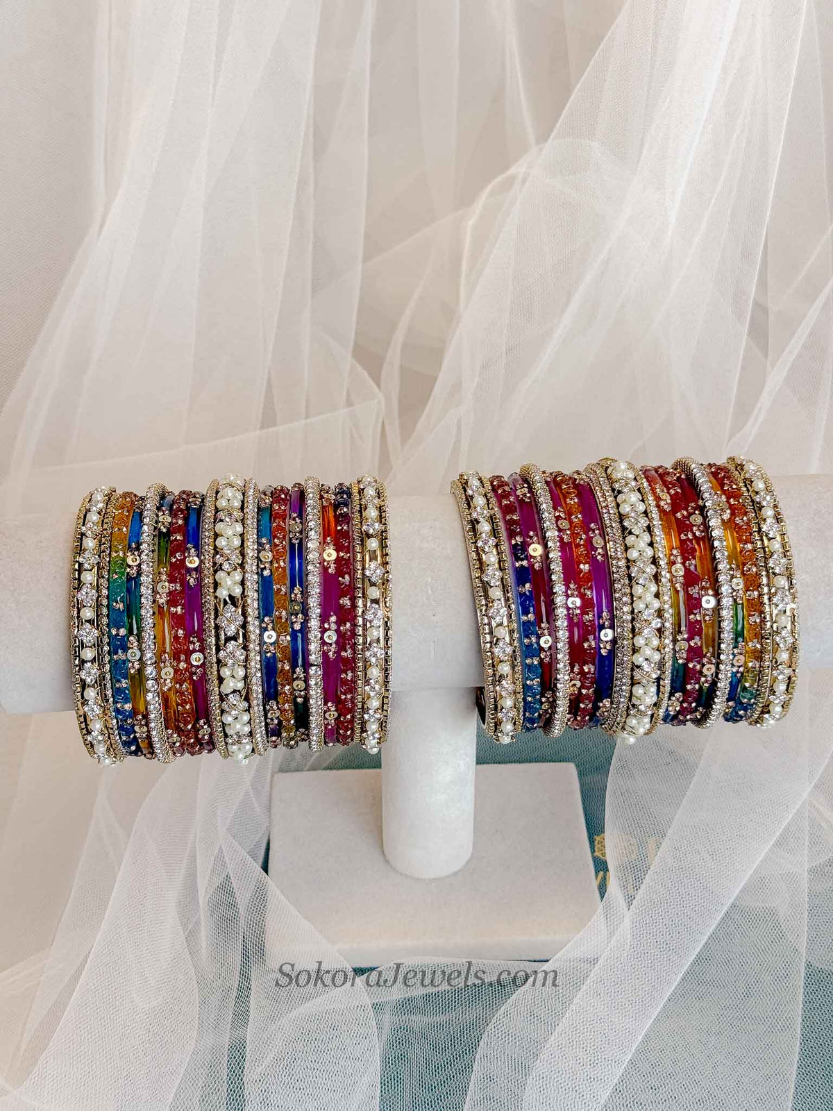 Bridal Multicolour Bangles Set - 2.8
