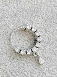 Small Crystal Nose Rings - Pierced