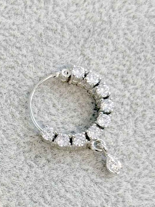 Small Crystal Nose Rings - Pierced