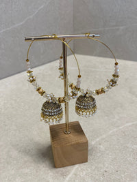 SLIGHTLY IMPERFECT: Moon Shimmer Hoop Earrings