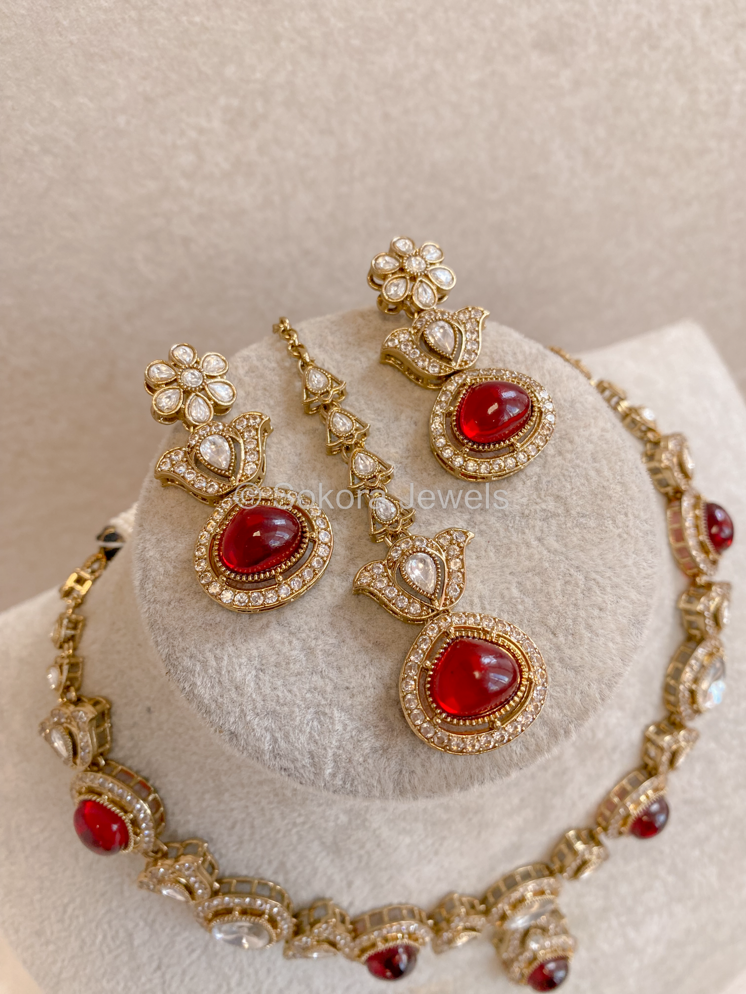 Rhea Faux Kundan Set - 15 Colours