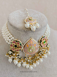 Heritage Meenakari Kundan Choker Set