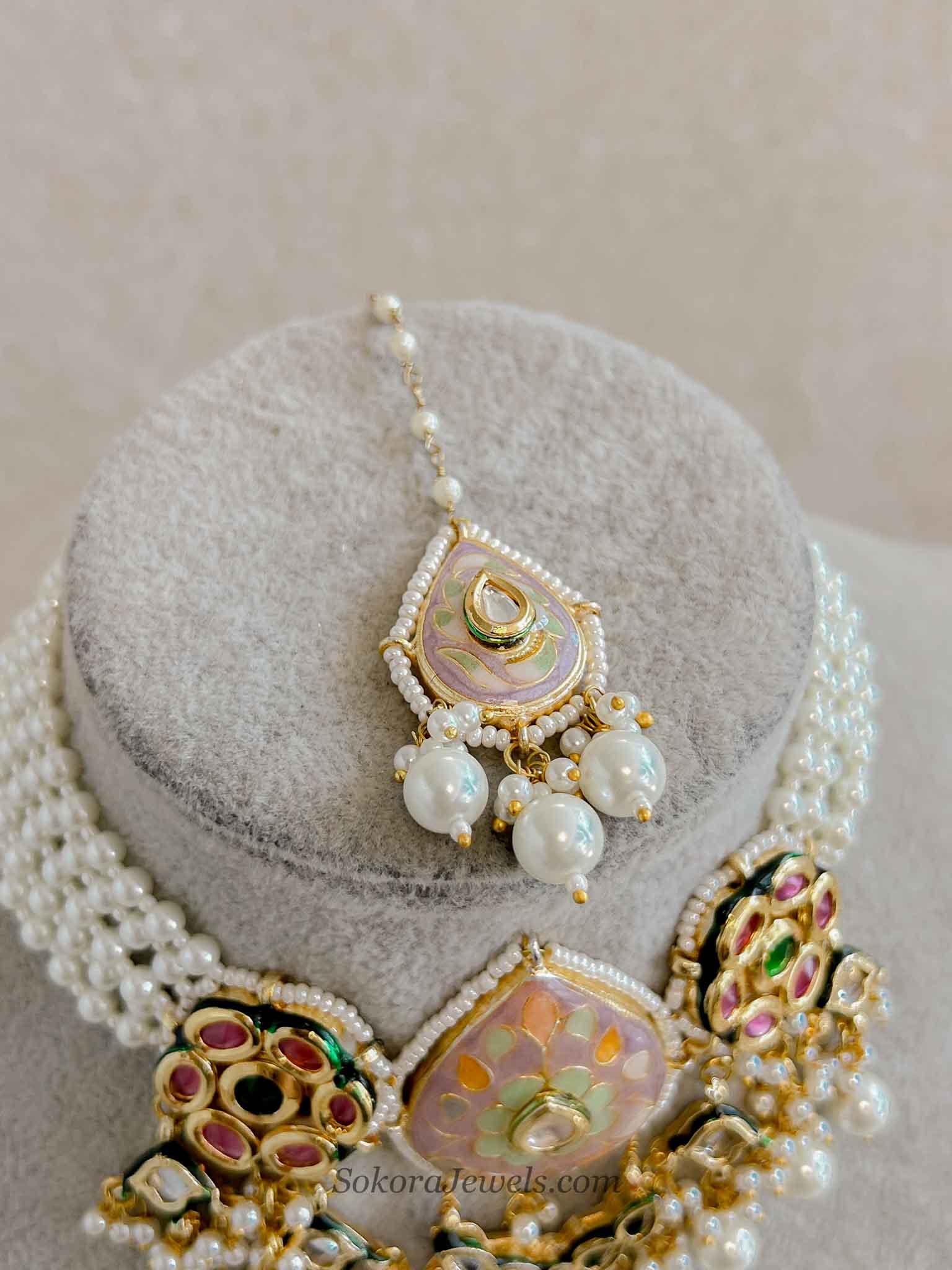 Heritage Meenakari Kundan Choker Set