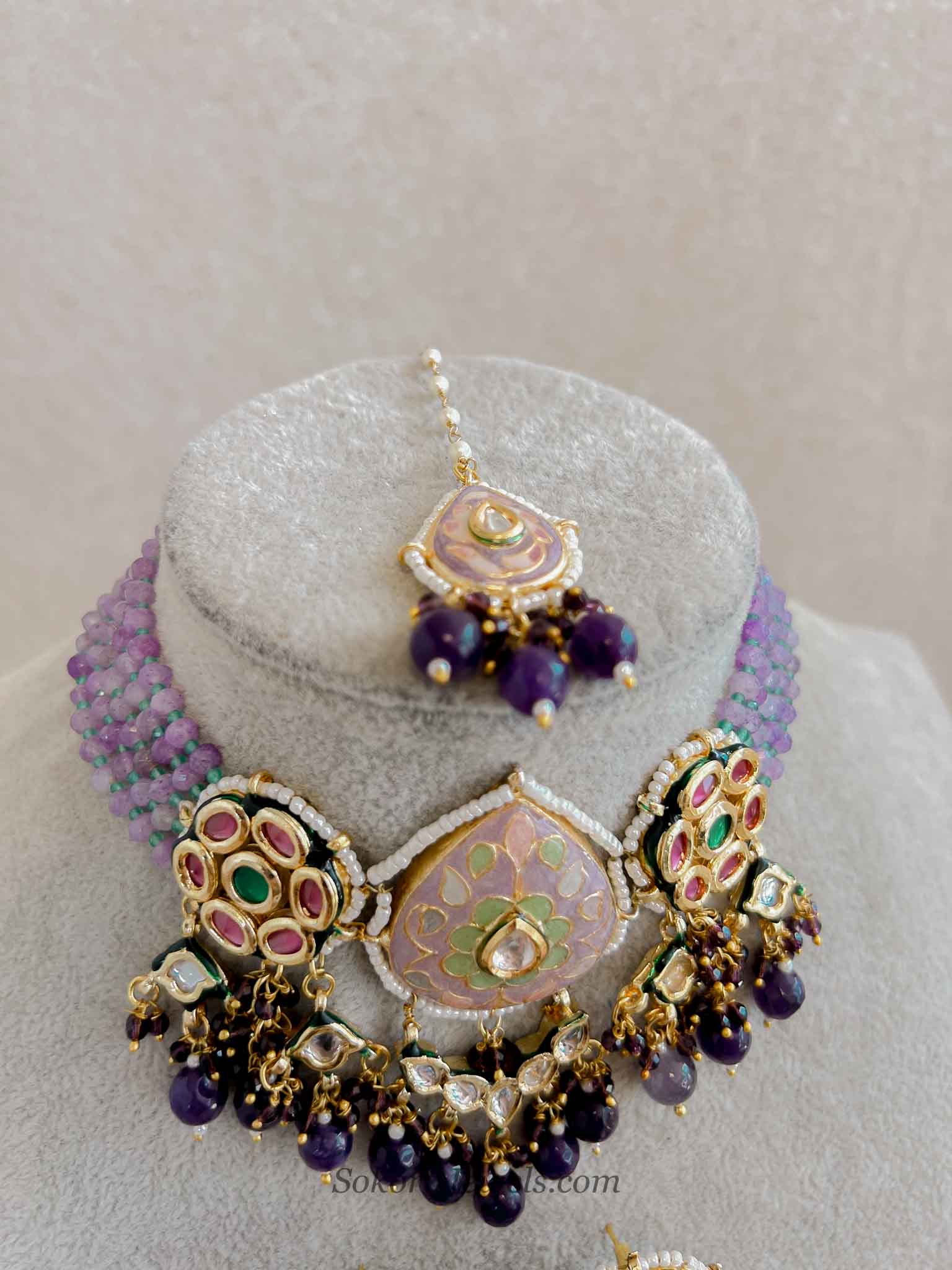Heritage Meenakari Kundan Choker Set