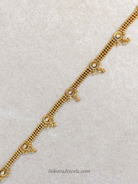 Kundan Gem Waist Chain