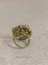 Antique Gold & Diamante Ring
