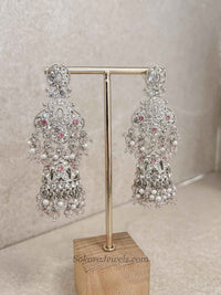 Sofia Silver and Pale Pink Necklace Set