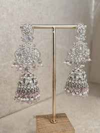 Sofia Silver and Pink Bead Necklace Set