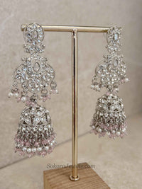 Sofia Silver and Pink Bead Necklace Set