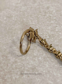 American Diamond Hand Chain Bracelet