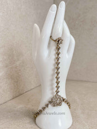 American Diamond Hand Chain Bracelet