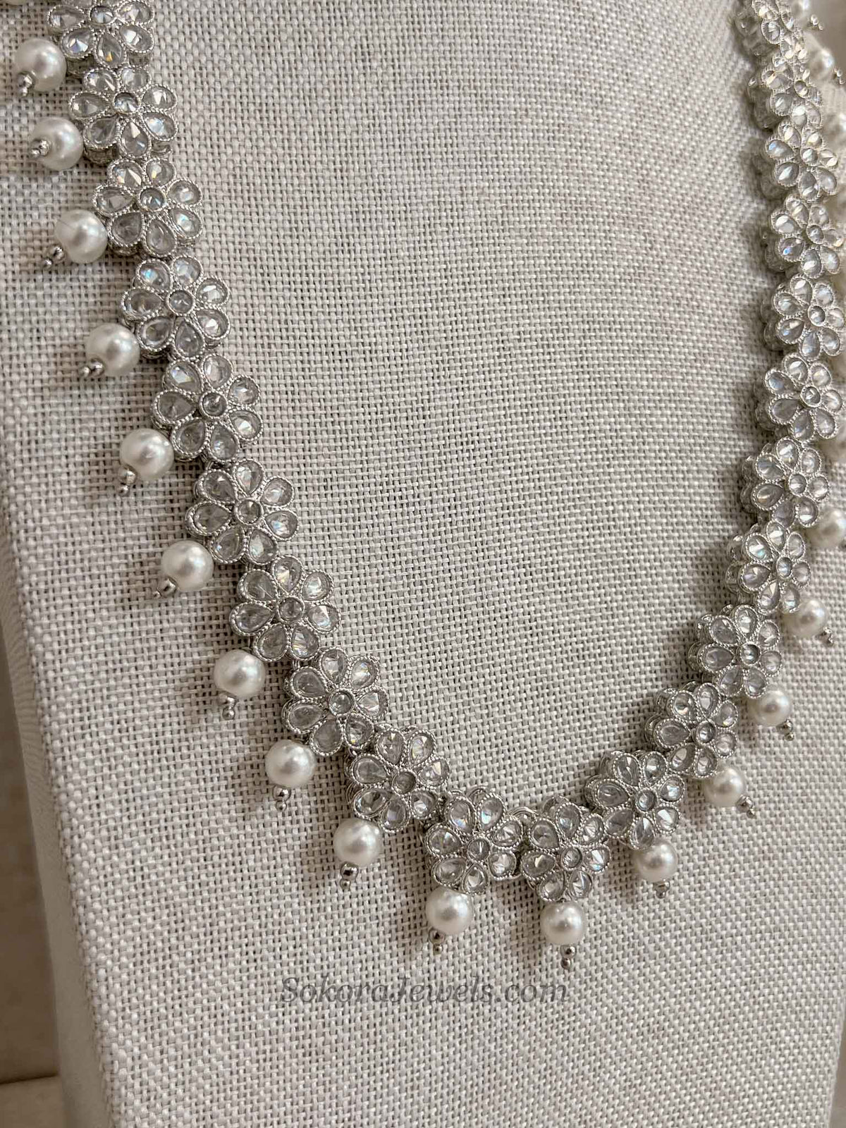 Daisy Midi Mala - Silver