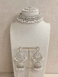 Simmi Silver Choker Set