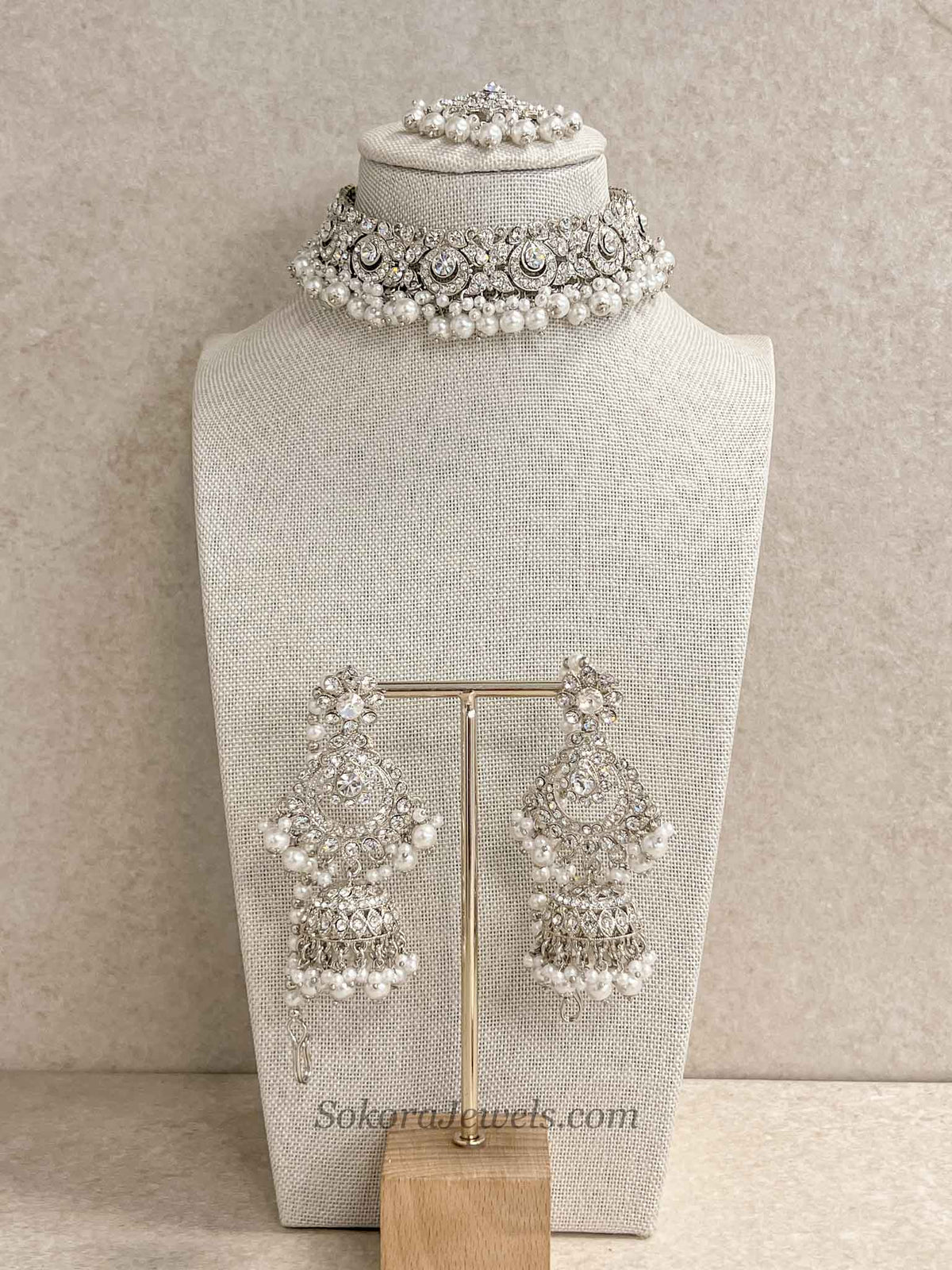 Simmi Silver Choker Set