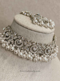 Simmi Silver Choker Set