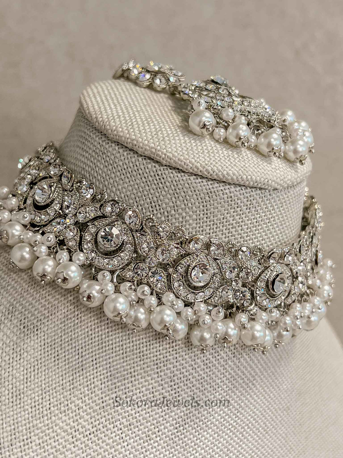 Simmi Silver Choker Set