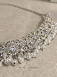Simmi Silver Choker Set