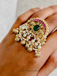 Ghungroo Bead Elephant Ring