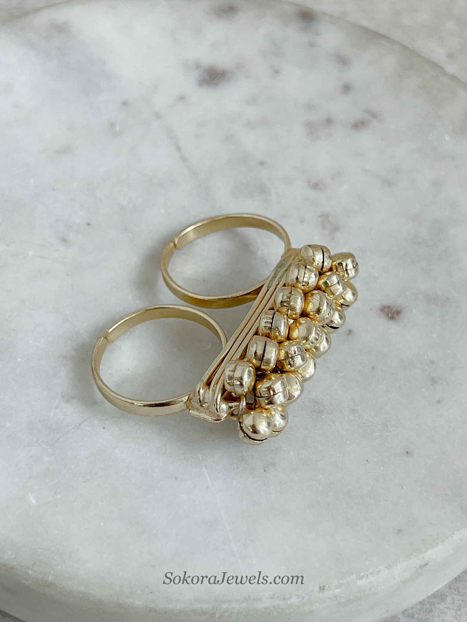 Gold Ball Ring