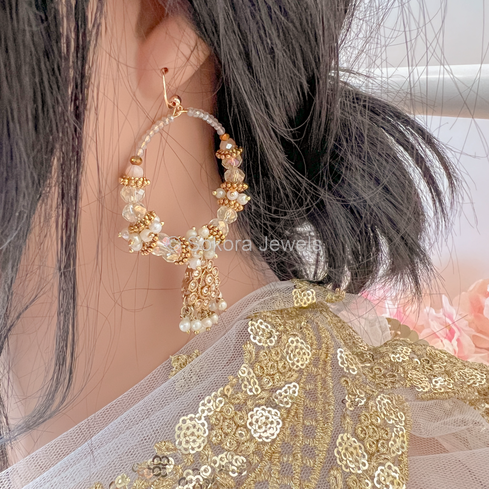 Buy Bollywood Kundan Big Jhumkasindian Earring Jewelrypakistani Online in  India  Etsy