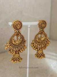 Matt Gold South Indian Bridal Necklace Set