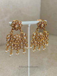 Rishi Gold Necklace set with Pearl Beads