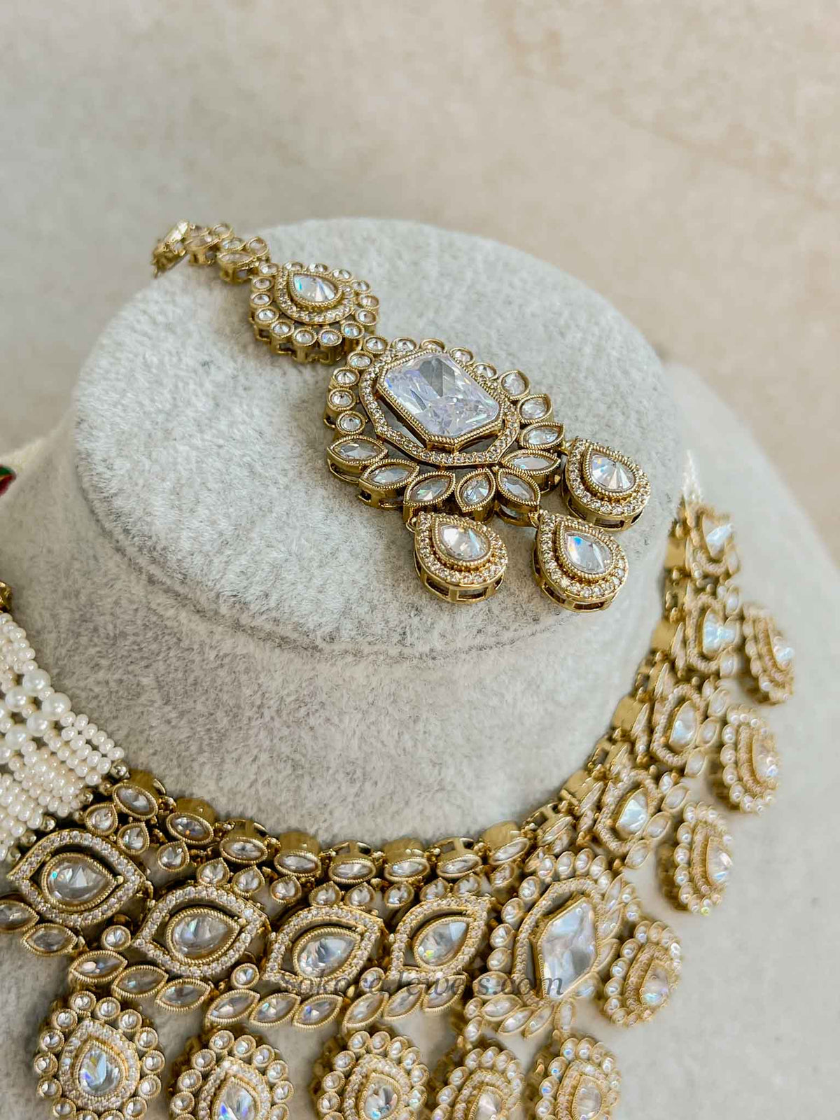 Christina Clear Crystal Bridal Choker Set