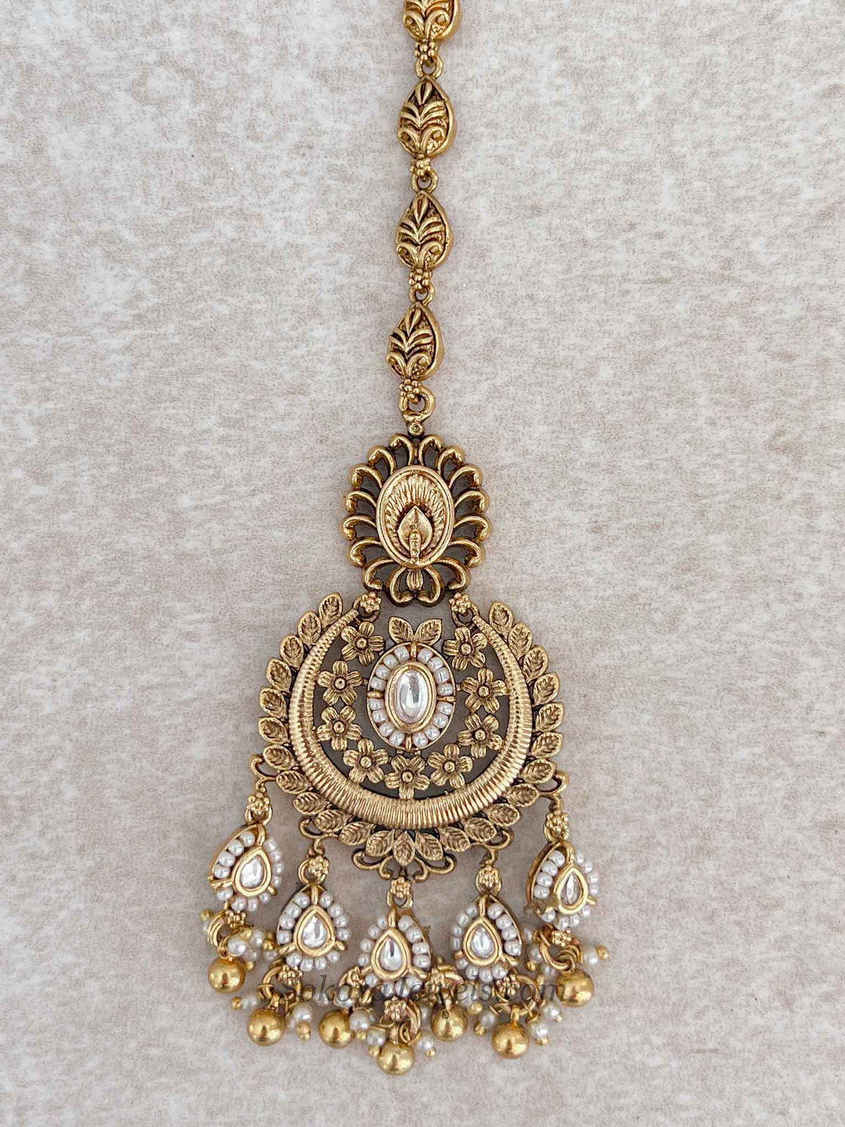 Luxury Kundan Gold Ball Tikka