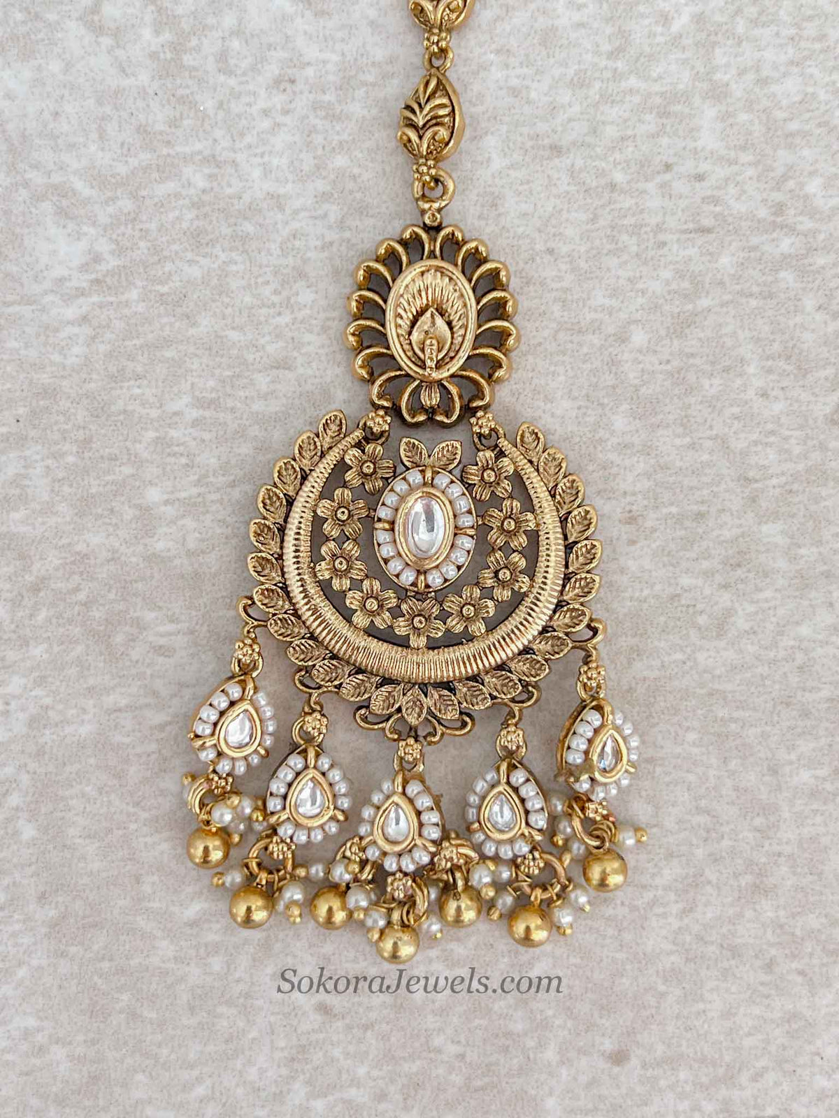 Luxury Kundan Gold Ball Tikka