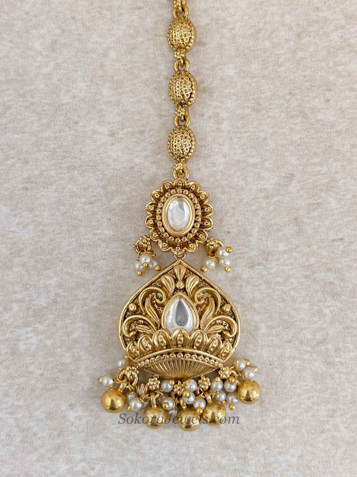 Luxury Kundan Gold Ball Tikka