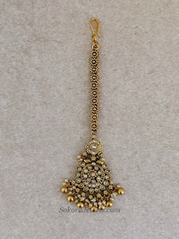 Small Floral Kundan Gold Ball Tikka