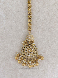 Small Floral Kundan Gold Ball Tikka