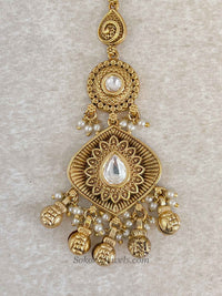 Luxury Kundan Drop Gold Ball Tikka