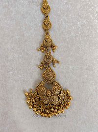 Rashmi Temple Tasselled Choker Set with Jhumkas