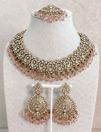 Shetal Crystal Antique Gold Necklace sets