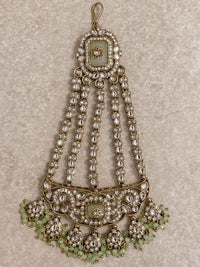 Arpana Sage Green Kundan Complete Bridal Choker set