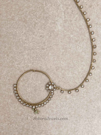 Arpana Sage Green Kundan Complete Bridal Choker set