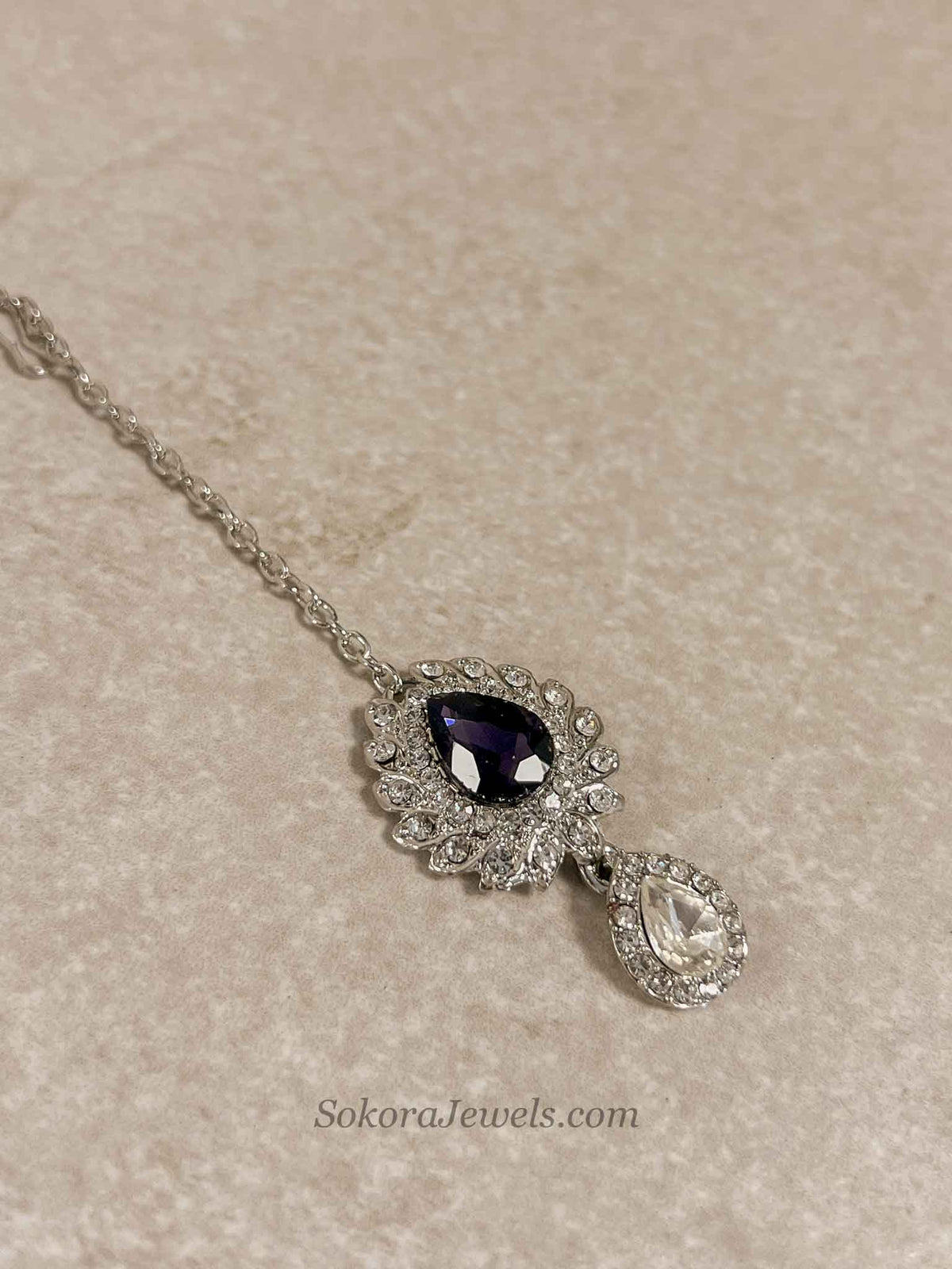 Simran Silver Base Necklace Set