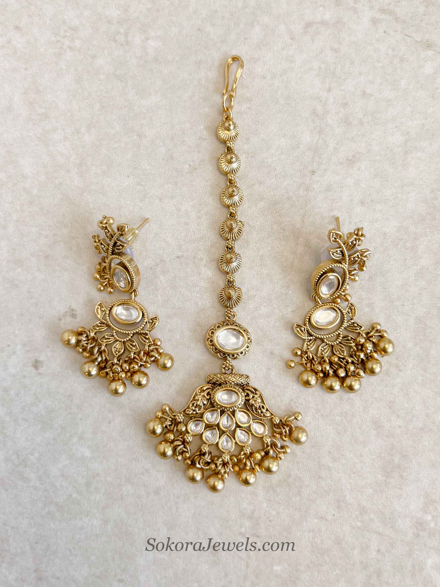 Kundan Earring and Tikka set
