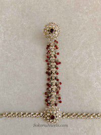 Amelia Maroon Hand Chain